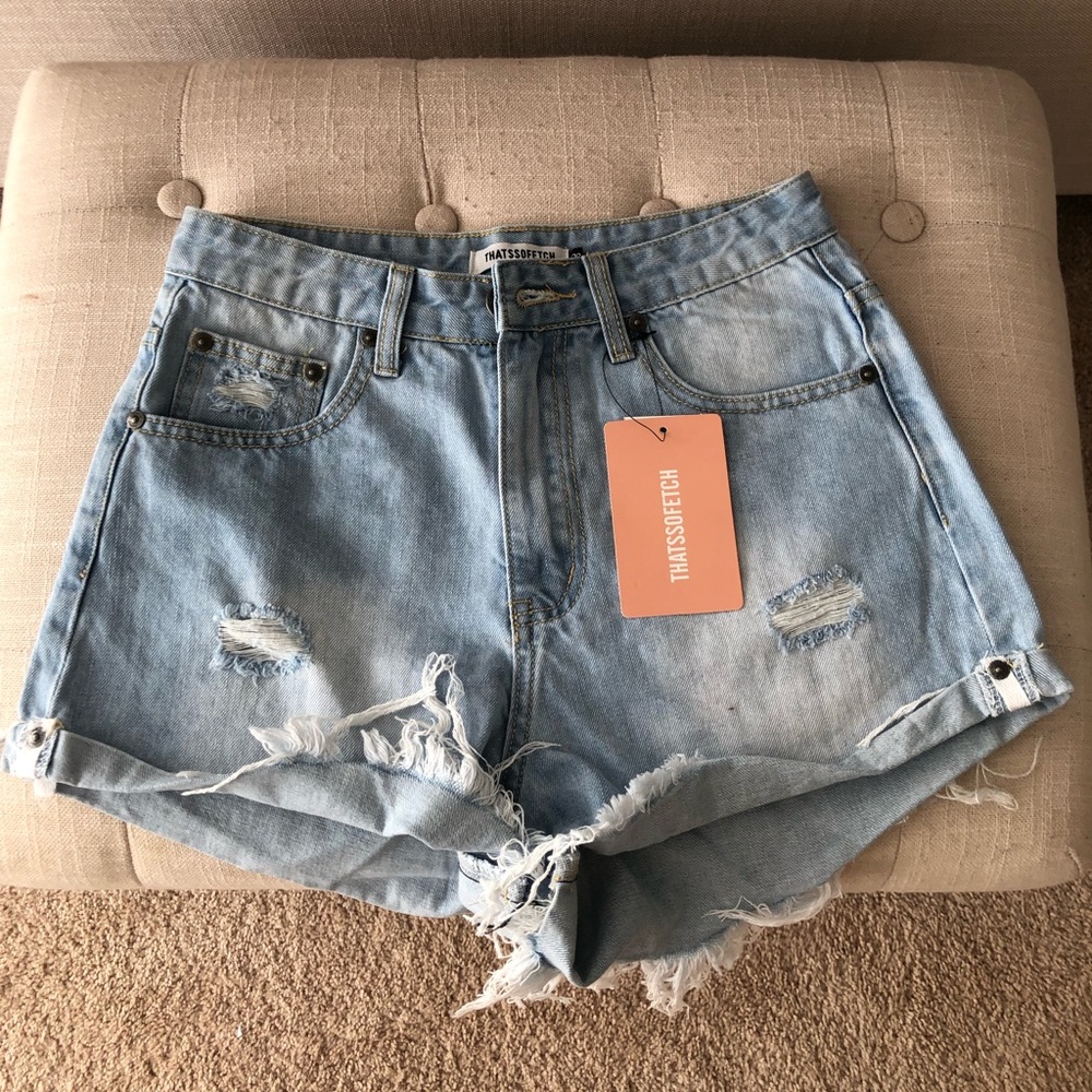 thatssofetch denim shorts!